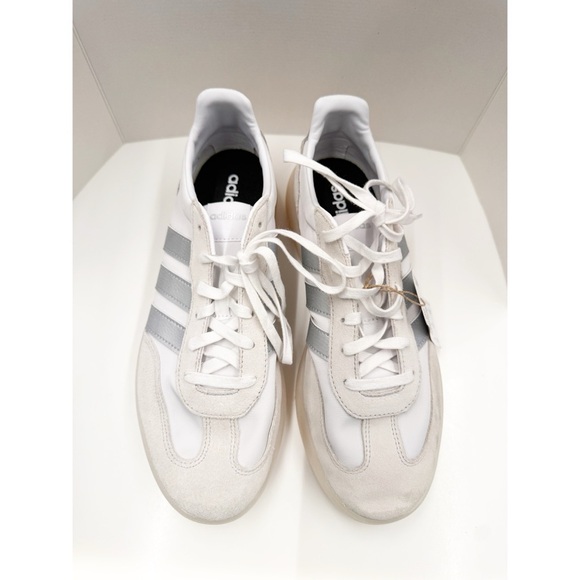 NWT Adidas Grey White Barreda Decode Tennis Sneakers, Size 9.5 - Picture 4 of 12